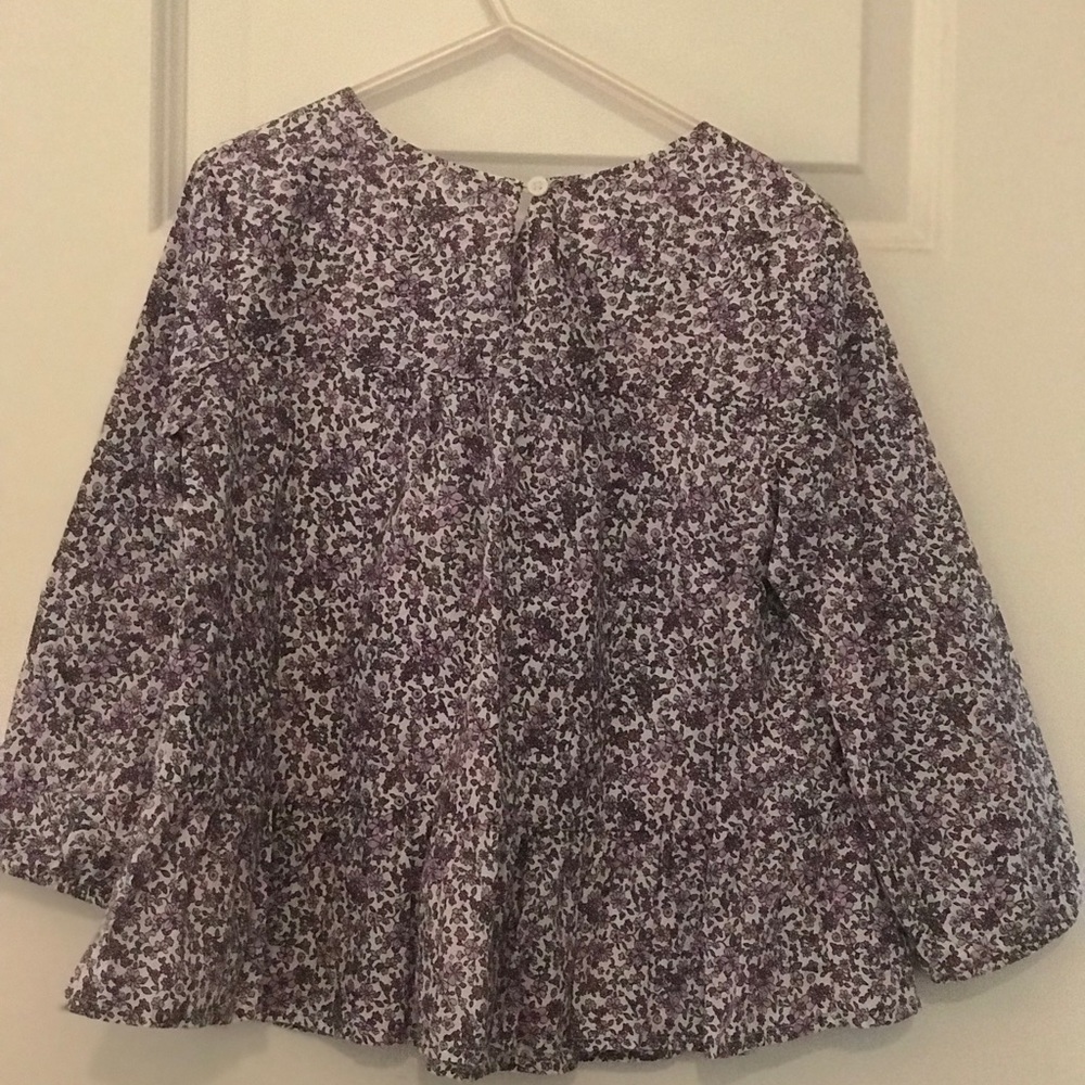 GAP 3/4 sleeve peplum top